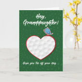 Kleindochter Golf Sport Hart Valentijn Preteen Kaart (Gele Bloem)