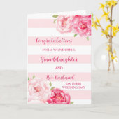 Kleindochter & Haar man Gefeliciteerd Kaart (Gele Bloem)