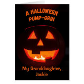 Kleindochter Halloween Schattige Jack o' Lantern (Voorkant)