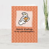 Kleindochter Halloween Schattigee spookachtige gro Kaart (Voorkant)