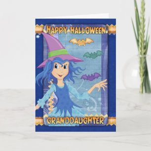 Kleindochter Halloween wenskaart Kaart