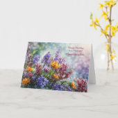 Kleindochter Happy Birthday met  bloemen Kaart (Gele Bloem)