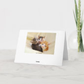 Kleindochter Happy Birthday Trio van Kittens Kaart (Achterkant)