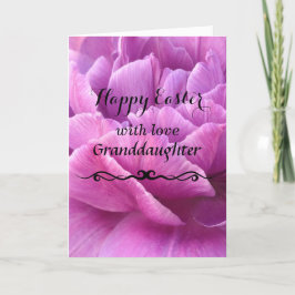Kleindochter / Happy Easter -  roze bloemblaadjes Feestdagen Kaart