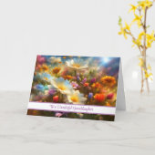 Kleindochter Happy Mothers Day met bloemen Kaart (Gele Bloem)