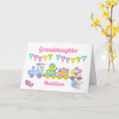 Kleindochter Happy Paasopleiding - Roze Kaart koni (Gele Bloem)