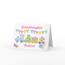 Kleindochter Happy Paasopleiding - Roze Kaart koni