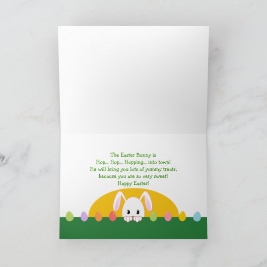 Kleindochter Hoppy Pasen - Paashaas Feestdagen Kaart (Binnen)