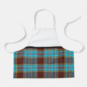 Kleindochter houdt van koken kerst tartan rok schort (Voorkant)