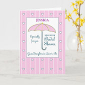 Kleindochter in de rechtsorde om als naamloze brid kaart (Gele Bloem)