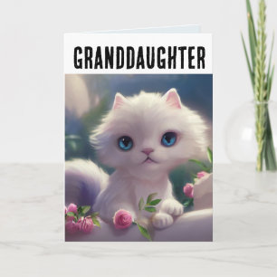 KLEINDOCHTER KAT KITTEN VERJAARDAG WENSKAART KAART
