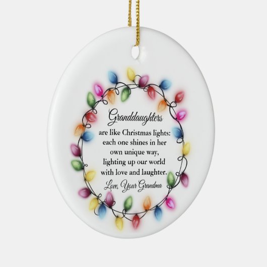 Kleindochter Kerst, Kleindochter 2025 Keramisch Ornament (Rechts)