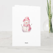 Kleindochter Kerstboom Cadeaus Feestdagen Kaart (Achterkant)