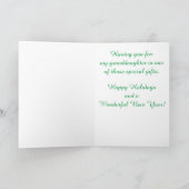 Kleindochter: Kerstkatje in brievenbus Feestdagen Kaart (Binnen)