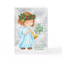 Kleindochter, kerstman, Angel Girl en Pines