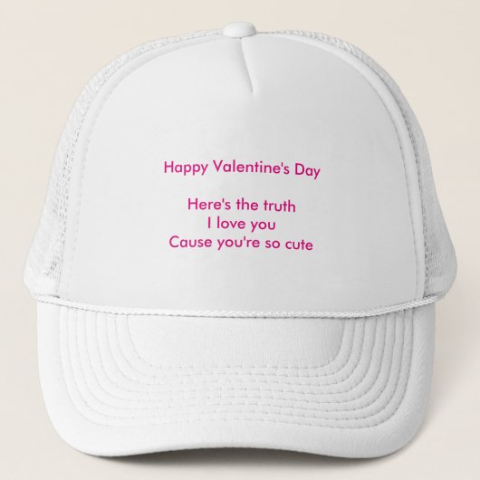 Kleindochter kleinzoon Valentijnsdag Trucker Pet (Voorkant)