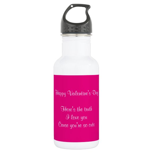Kleindochter kleinzoon Valentijnsdag Waterfles (Voorkant)