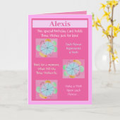 Kleindochter komt in aanmerking voor een persoonli kaart (Gele Bloem)