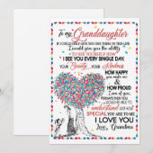 Kleindochter Lovers | Brief aan mijn kleindochter Feestdagenkaart (Voorkant / Achterkant)