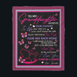 Kleindochter Lovers | Brief aan mijn kleindochter Fleece Deken<br><div class="desc">Kleindochter Lovers | Naar mijn kleindochter waar u ook bent</div>