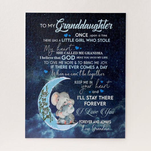 Kleindochter Lovers | Brief aan mijn kleindochter Legpuzzel (Verticaal)