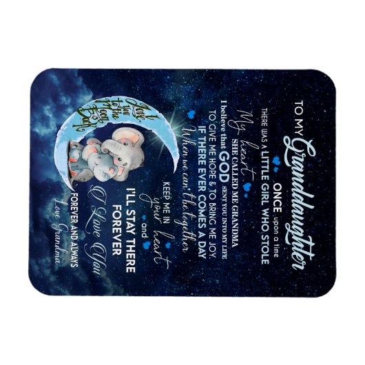 Kleindochter Lovers | Brief aan mijn kleindochter Magneet (Horizontaal)