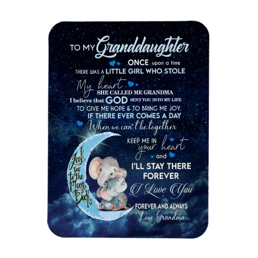 Kleindochter Lovers | Brief aan mijn kleindochter Magneet (Verticaal)