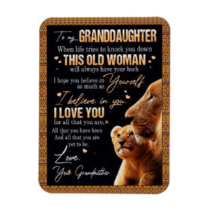 Kleindochter Lovers Brief aan mijn kleindochter Magneet