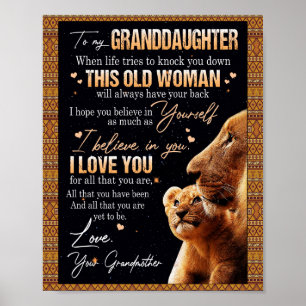 Kleindochter Lovers Brief aan mijn kleindochter Poster