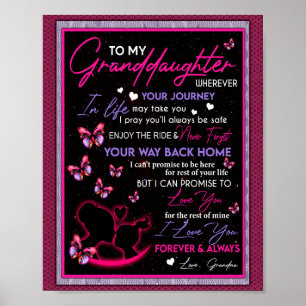 Kleindochter Lovers Brief aan mijn kleindochter Poster