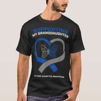 Kleindochter met diabetes type 1 t-shirt