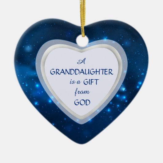 Kleindochter Night Lights Kerstmis Keramisch Ornament (Voorkant)