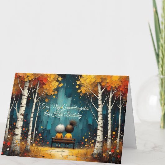 Kleindochter & Oma Custom Verjaardag Kaart