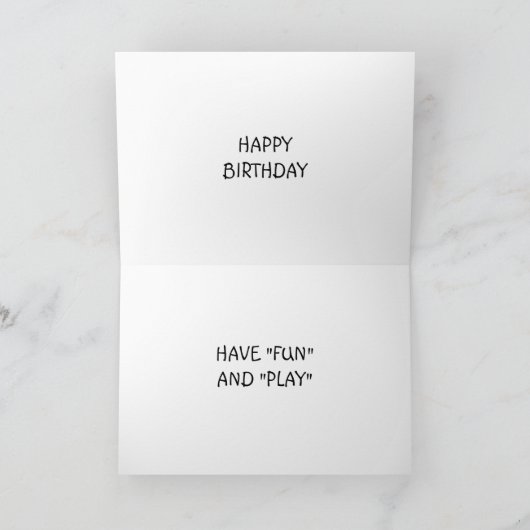 KLEINDOCHTER OP JE VERJAARDAG KAART (Binnen)