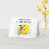 KLEINDOCHTER OP JE VERJAARDAG KAART (Gele Bloem)