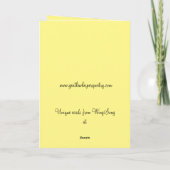 Kleindochter Paaskip in eierschors Feestdagen Kaart (Achterkant)