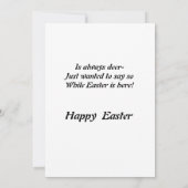 Kleindochter Paskaart Bedankkaart (Achterkant)