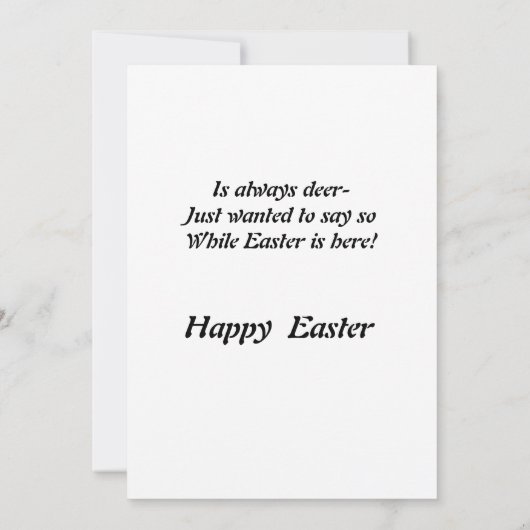 Kleindochter Paskaart Bedankkaart (Achterkant)