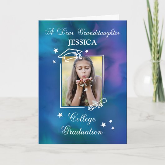 Kleindochter Personaliseer College Afstuderen Quot Kaart (Voorkant)