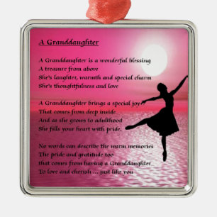 Kleindochter Poem - ballerina Metalen Ornament