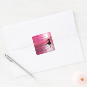 Kleindochter Poem - ballerina Vierkante Sticker (Envelop)
