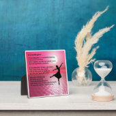 Kleindochter Poem Plaque - Ballerina Design Fotoplaat (Insitu)