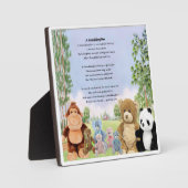 Kleindochter Poem Plaque - Keukenspeelgoed Fotoplaat (Voorkant)