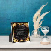 Kleindochter Poem Plaque - Zwart design Fotoplaat (Insitu)