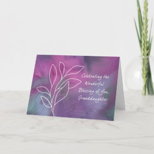 Kleindochter Religieuze Verjaardag Zegeningen Kaart