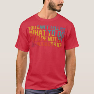 Kleindochter Retro Vaderdag Granddad T-shirt