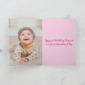 Kleindochter Sloth Verjaardag Kaart (Binnen)