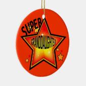 Kleindochter Super Star-kerstversiering Keramisch Ornament (Rechts)