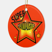 Kleindochter Super Star-kerstversiering Keramisch Ornament (Links)