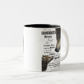 kleindochter tweekleurige koffiemok (Voorkant rechts)